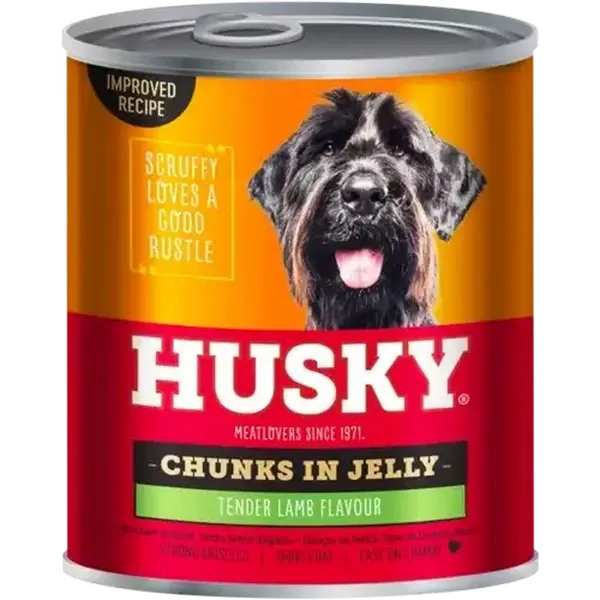 Husky Tender Lamb Flavour Adult Wet Dog Food Chunks in Gravy 775g