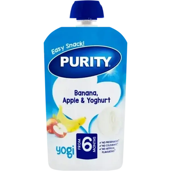 PURITY From 6 Months Banana, Apple & Yoghurt Yogi 110ml