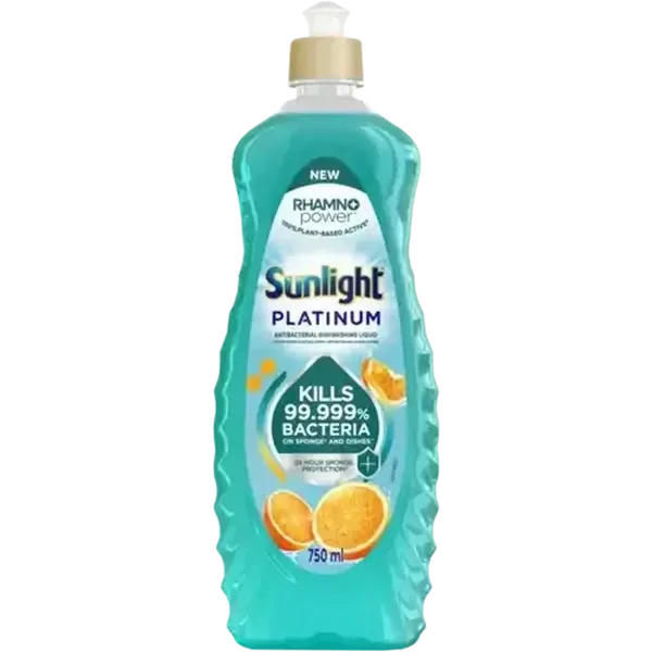 Sunlight Platinum Antibacterial Dishwashing Liquid 750ml