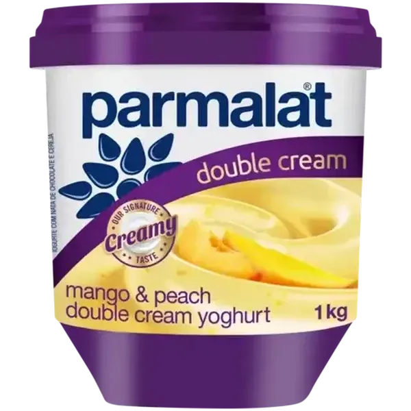 Parmalat Peach & Mango Double Cream Yoghurt 1kg