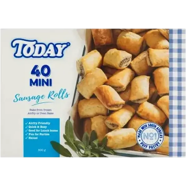 Today Frozen Mini Sausage Rolls 40 Pack