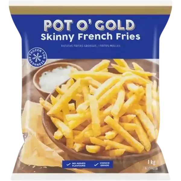 Pot O' Gold Frozen Skinny French Fries 1kg