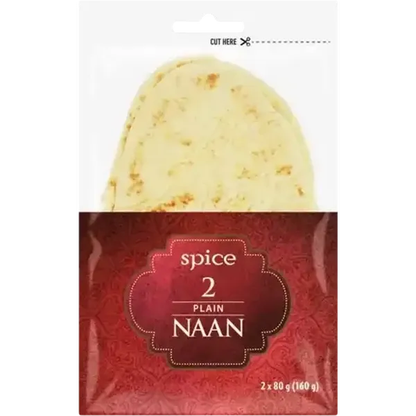 Spice Plain Naan 2 x 80g