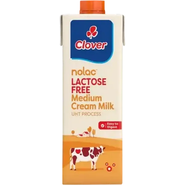 Clover Nolac Lactose Free Medium Cream Milk 1L