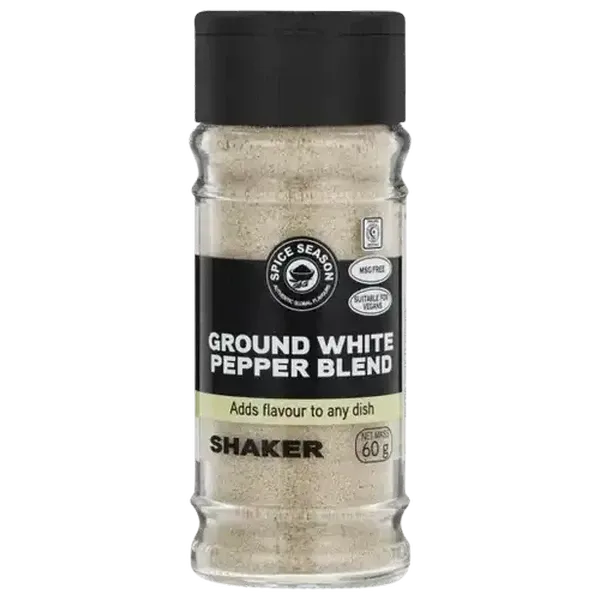 Spice Season Ground White Pepper Blend Shaker 60g