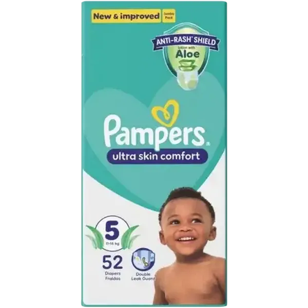Pampers Size 5 11-16kg Disposable Nappies 52 Pack