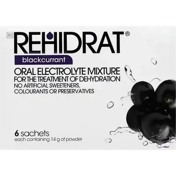 Rehidrat Blackcurrant Powder Supplement 6 Pack
