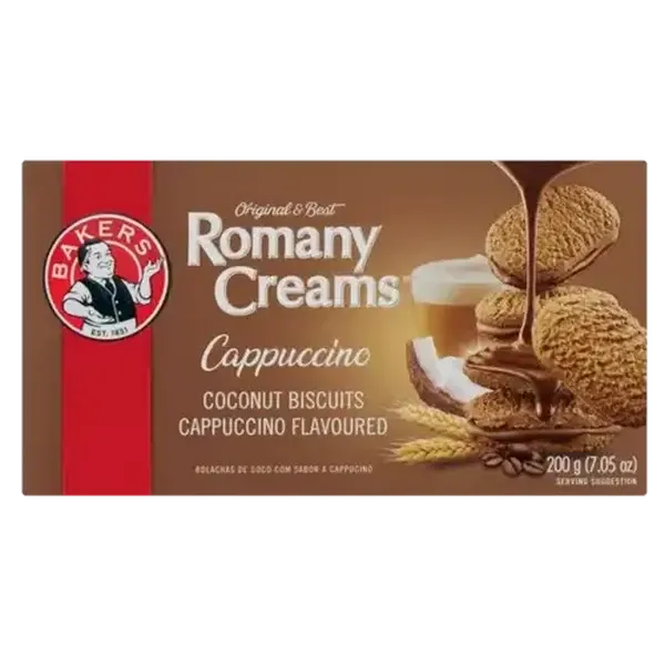 Bakers Romany Creams Cappuccino Flavoured Biscuits 200g
