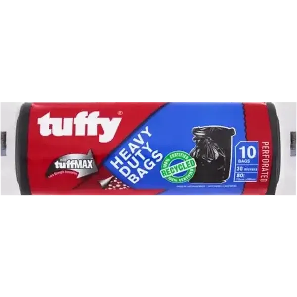 Tuffy TuffMax Heavy Duty Refuse Bags 10 x 80L