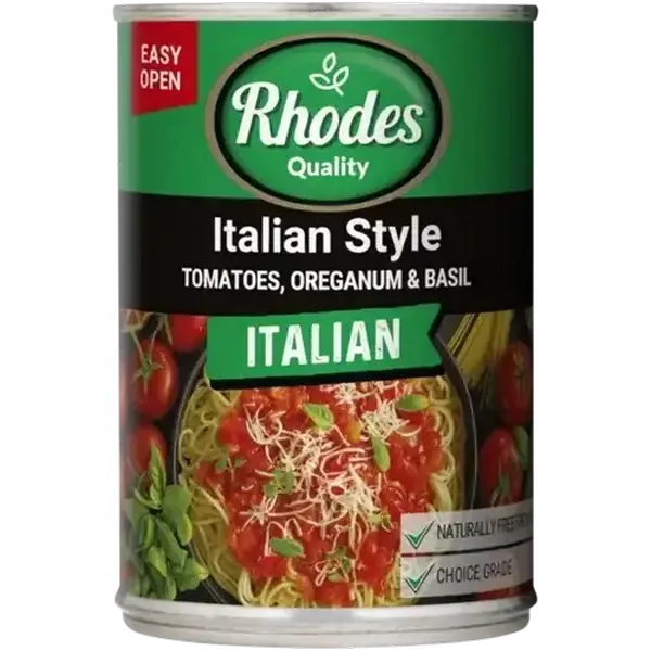 Rhodes Quality Italian Style Tomatoes 410g
