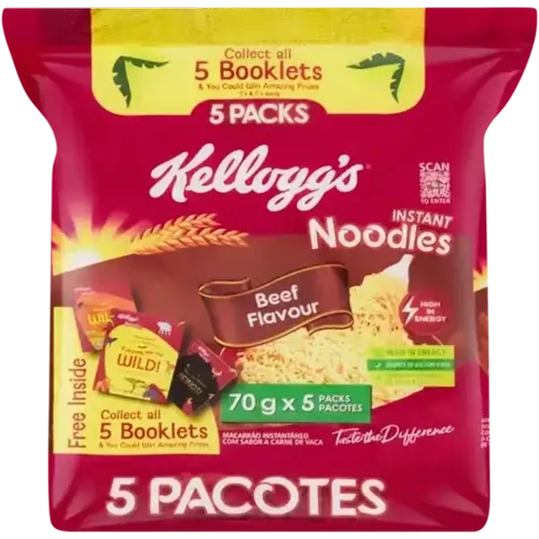 Kellogg's Beef Flavour Instant Noodles 5 x 70g
