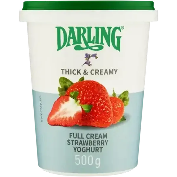 Darling Thick & Creamy Strawberry Full Cream Yoghurt 500g
