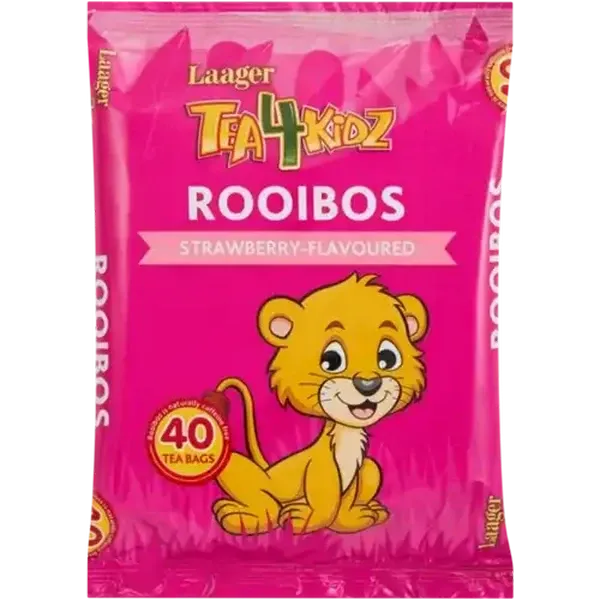Laager Tea4Kidz Strawberry Flavoured Rooibos Tea Bags 40 Pack