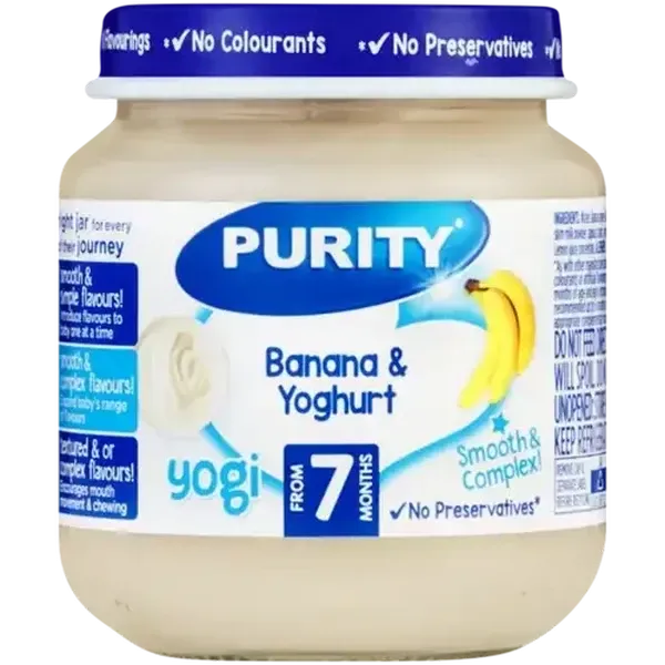 PURITY From 7 Months Banana & Yoghurt Yogi 125ml