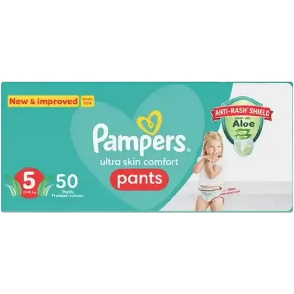 Pampers Size 5 12-18kg Disposable Nappy Pants 50 Pack