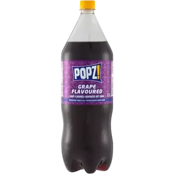 Popz! Grape Flavoured Soft Drink 2L