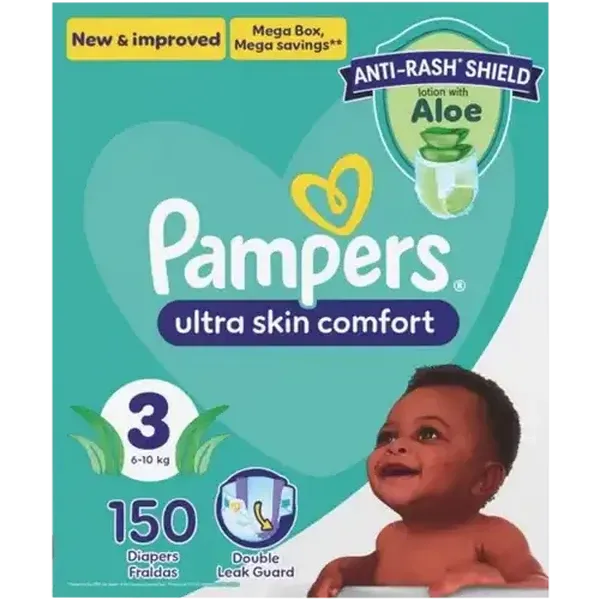 Pampers Size 3 6-10kg Disposable Nappies 150 Pack