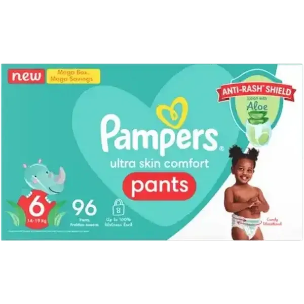 Pampers Pants Active Fit Size 6 16+kg Diapers 96 Pack
