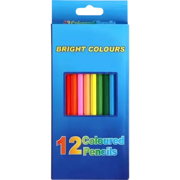 Bright Colours Coloured Pencils 12-Pack