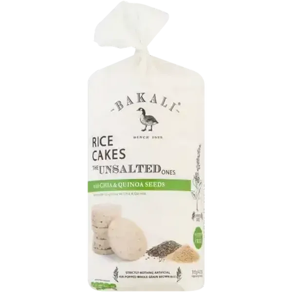 Bakali Unsalted Rice Cakes 115g