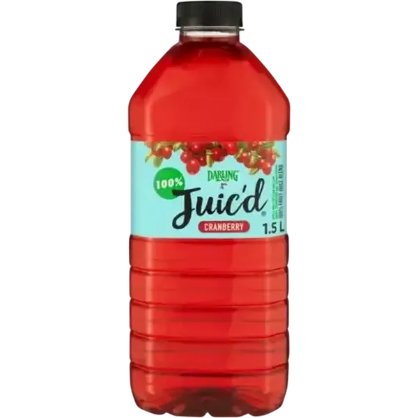 Darling Juic'd Cranberry 100% Fruit Juice Blend 1.5L