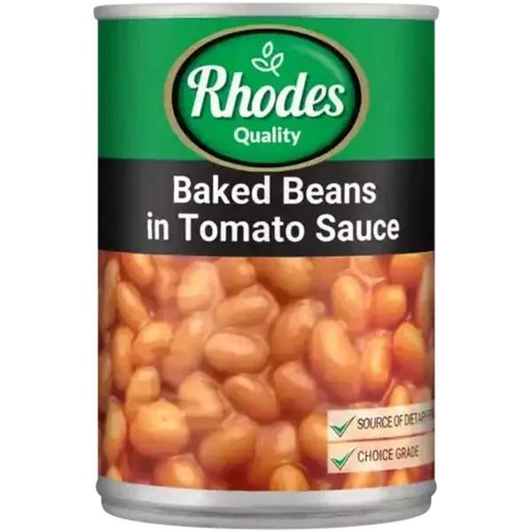 Rhodes Quality Baked Beans In Tomato Sauce 410g