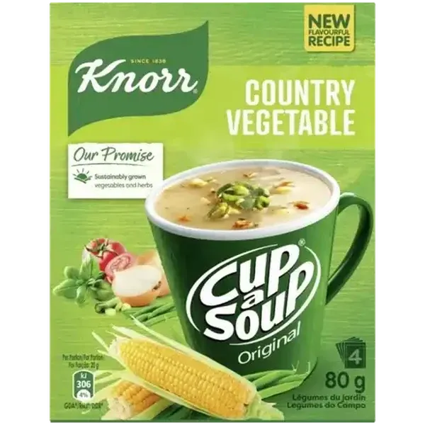 Knorr Cup-a-Soup Country Vegetable Instant Soup 4 x 20g