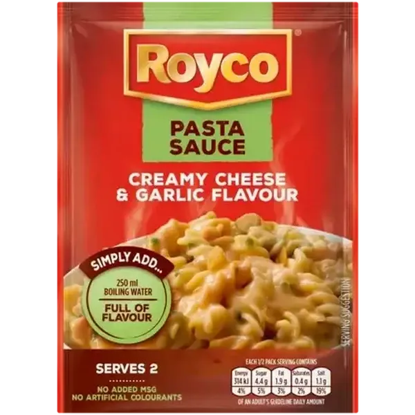 Royco Creamy Cheese & Garlic Instant Pasta Sauce 45g