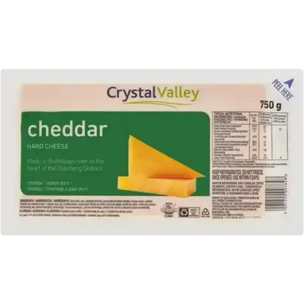 Crystal Valley Cheddar Cheese 750g