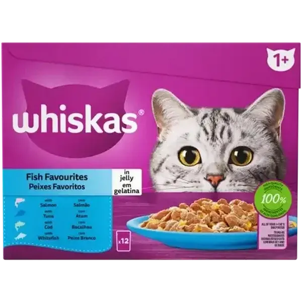 Whiskas Fish Selection In Jelly 12 x 85g