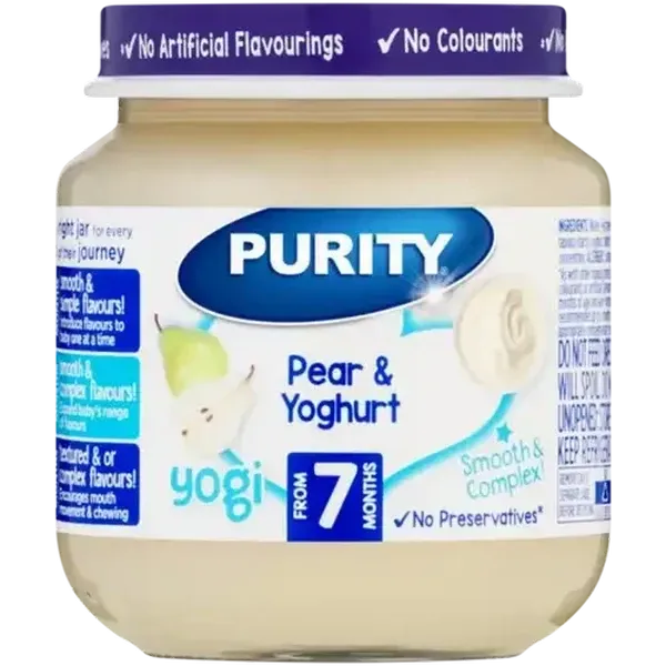 PURITY From 7 Months Pear & Yoghurt Yogi 125ml