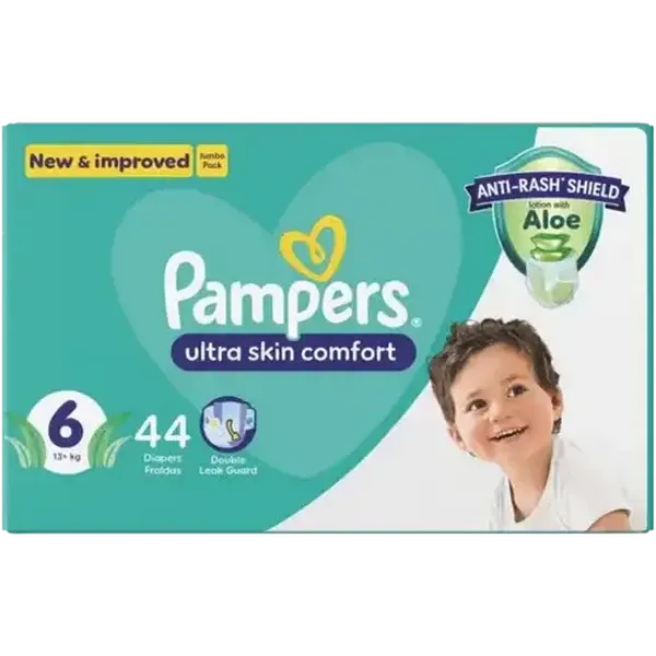 Pampers Size 6 13+kg Disposable Diapers 44 Pack