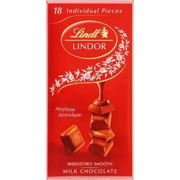 Lindt Lindor Irresistibly Smooth Milk Chocolate Slab 100g