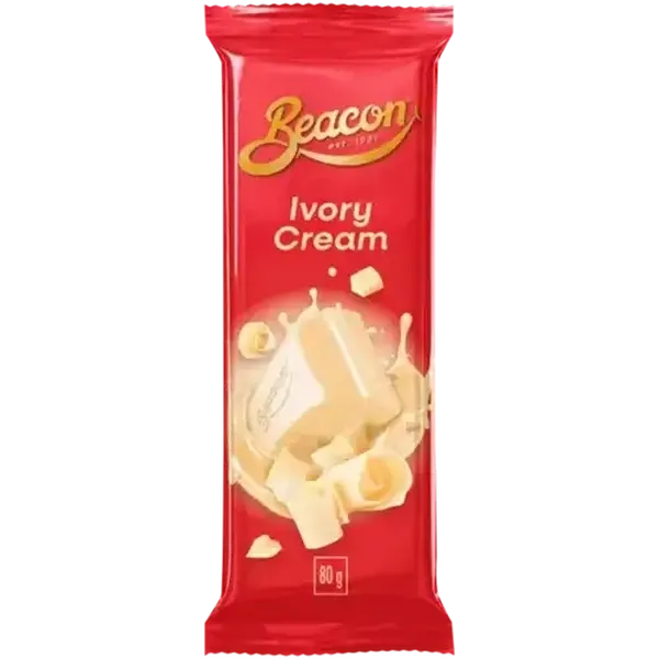 Beacon Ivory Cream Chocolate Slab 80g