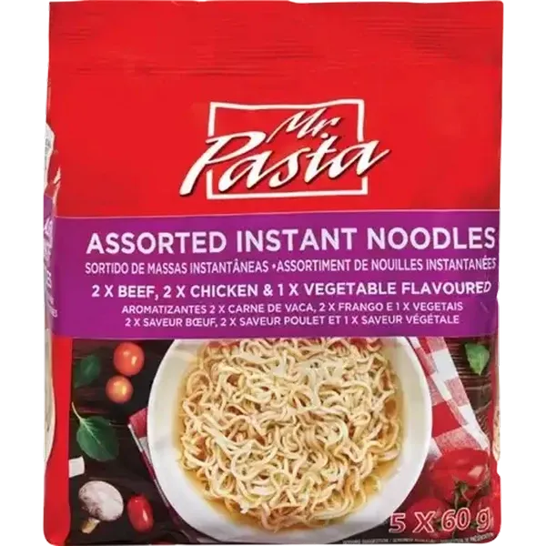 Mr. Pasta Assorted Instant Noodles 5 x 60g