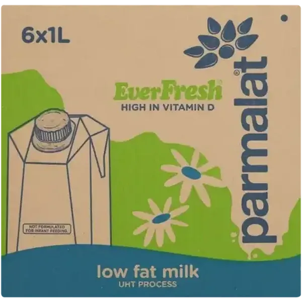 Parmalat Everfresh UHT Low Fat Milk 6 x 1L