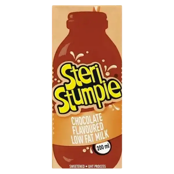 Steri Stumpie Chocolate Flavoured Low Fat Milk Box 200ml