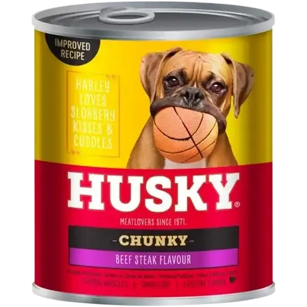 Husky Chunky Beef Steak Dog Food 775g