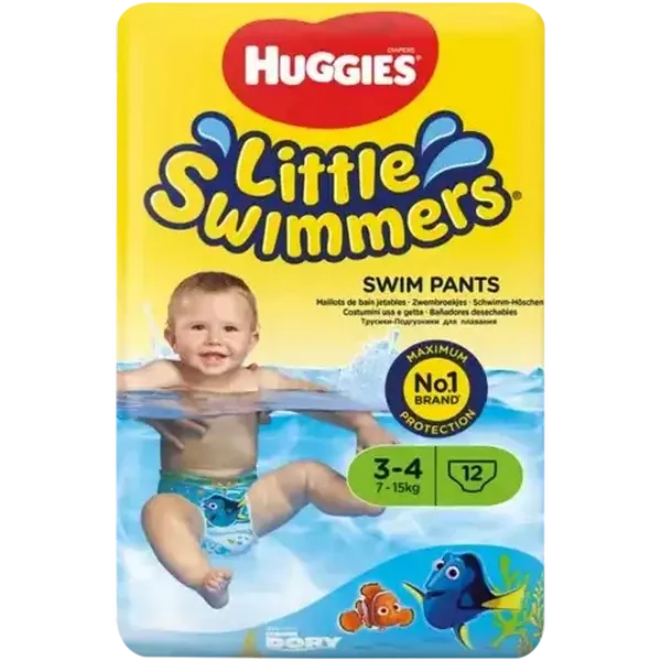 Huggies Little Swimmers Size 3-4 Diapers 12 Pack (7-15kg)