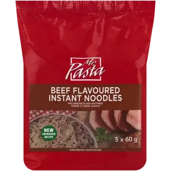 Mr. Pasta Beef Flavoured Instant Noodles 5 x 60g