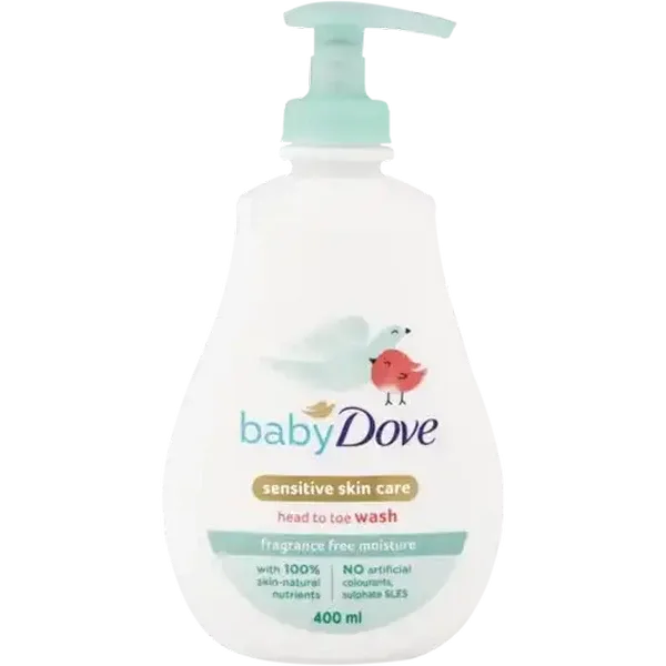 Baby Dove Fragrance-Free Head to Toe Wash 400ml