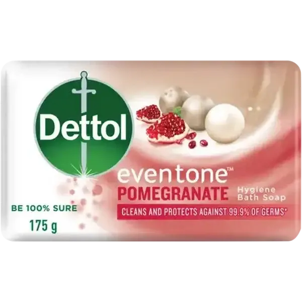 Dettol Eventone Pomegranate Hygiene Bath Soap Bar 175g