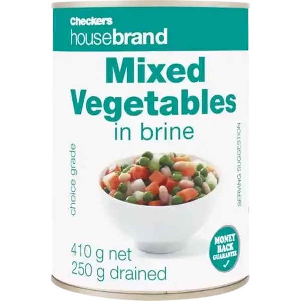 Checkers Housebrand Mixed Vegetables 410g