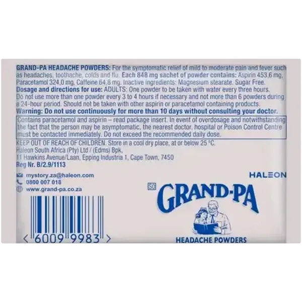 Grand-Pa Headache Powder