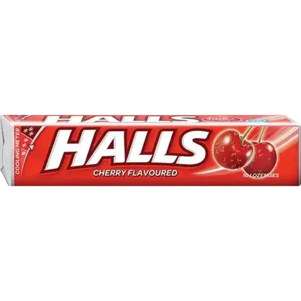 HALLS Cherry Lozenges 10 Pack