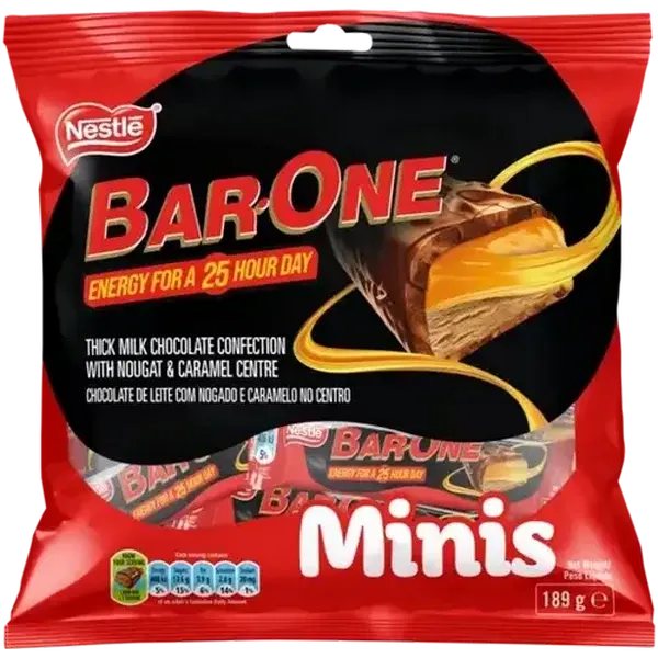 Nestlé Bar-One Minis Chocolate Bar 189g