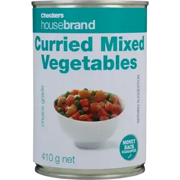 Checkers Housebrand Curried Mixed Vegetables 410g