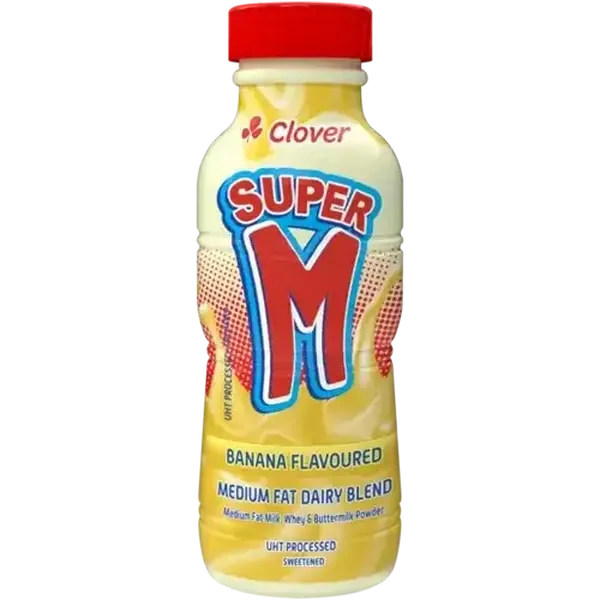 Clover Super M Banana Flavoured Medium Fat Dairy Blend 300ml