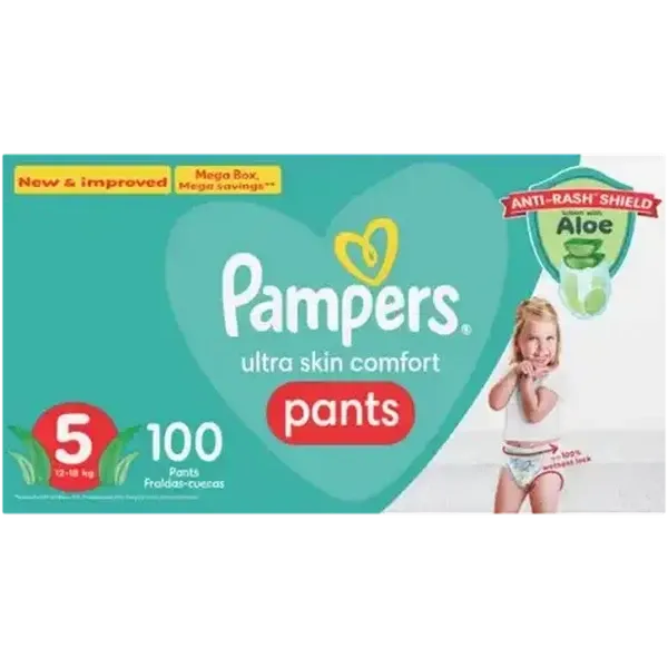 Pampers Pants Active Fit Size 5 12-18kg Diapers 100 Pack