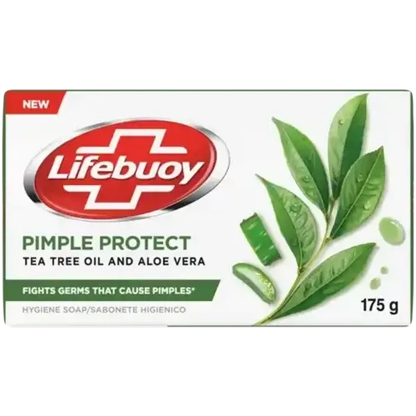 Lifebuoy Pimple Protect Tea Tree Oil and Aloe Vera Hygiene Soap 175g